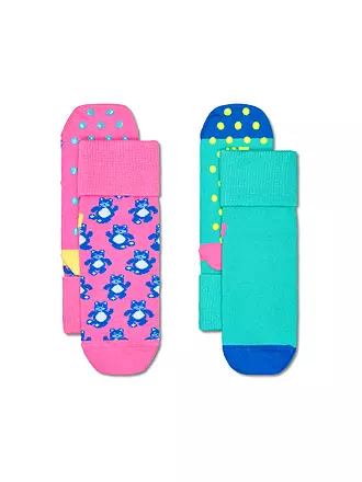 HAPPY SOCKS | Baby Socken TEDDY BEAR 2er Pkg Pink | rosa