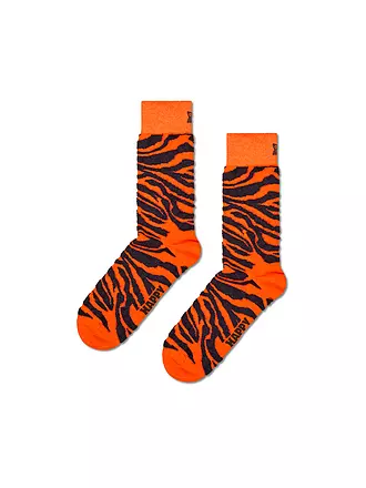 HAPPY SOCKS | Damen Socken FLUFFY ZEBRA 36-40 orange | 