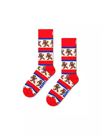 HAPPY SOCKS | Damen Socken GINGERBREAD Gr. 36 - 40 red | rot