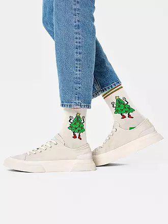 HAPPY SOCKS | Damen Socken HAPPY TREE Gr. 36 - 40 white | creme