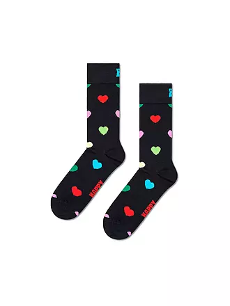 HAPPY SOCKS | Damen Socken HEART 36-40 black | 