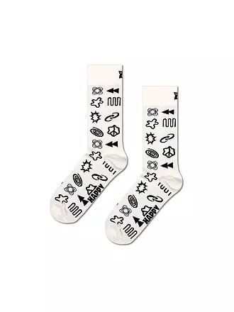 HAPPY SOCKS | Damen Socken TECHY SOCK 36-40 white | creme