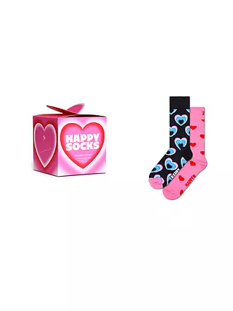 HAPPY SOCKS | Damen Socken VALENTINE GIFT SET 36-40 2er Pkg Pink | pink