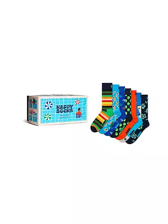 HAPPY SOCKS | Herren Socken Geschenkbox SEVEN DAY VACY  7er Pkg. 41-46 light blue | bunt