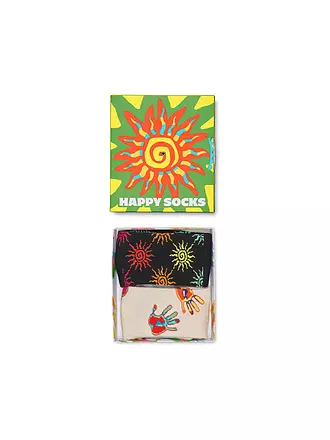 HAPPY SOCKS | Herren Socken Geschenkbox SUMMER SWIRL 2er Pkg. 41-46 green | bunt