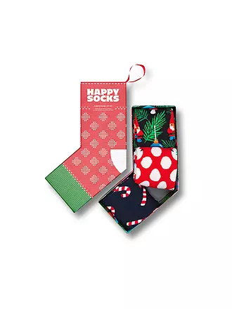 HAPPY SOCKS | Herren Socken Geschenkset X-MAS 3er Pkg. navy 41-46  | 