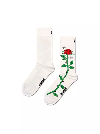 HAPPY SOCKS | Herren Socken ROSE 41-46 white | creme