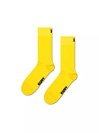 HAPPY SOCKS | Herren Socken SOLID Gr. 41 - 46 yellow | gelb