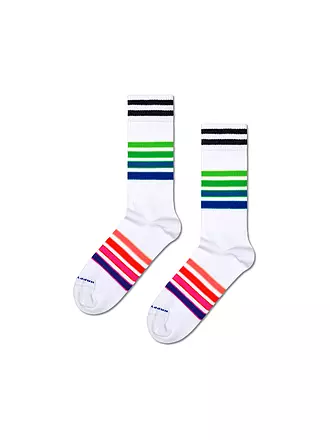 HAPPY SOCKS | Herren Socken STREET STRIPE 41-46 white | 