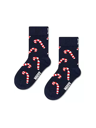 HAPPY SOCKS | Kinder Socken CANDY CANE navy | dunkelblau