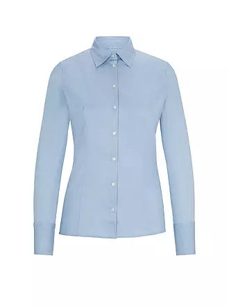 HUGO | Bluse Slim Fit | hellblau