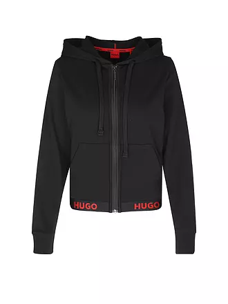 HUGO | Loungewear Sweatjacke SPORTY | schwarz