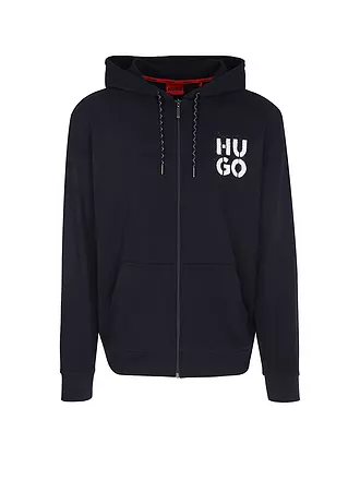 HUGO | Loungewear Sweatjacke | blau