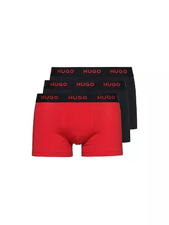 HUGO | Pants 3-er Pkg schwarz rot | schwarz