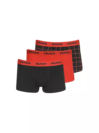 HUGO | Pants 3er Pkg schwarz rot | schwarz