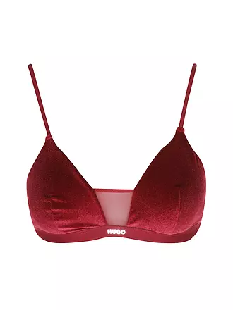 HUGO | Triangel BH dark red | dunkelrot