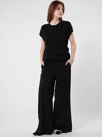 IN WEAR | Hose Wide Leg  KAMIIW | schwarz