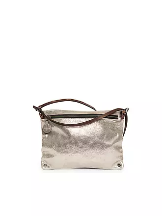 INA KENT | Ledertasche - Umhängetasche MOONLIT Ed. 1 | silber