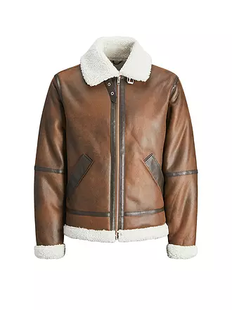 JACK & JONES | Jacke in Shearling-Optik  JORCOLE | braun