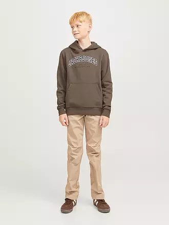 JACK & JONES | Jungen Kapuzensweater - Hoodie JJECALEB | braun