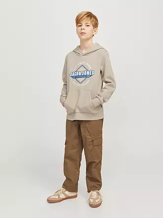 JACK & JONES | Jungen Kapuzensweater - Hoodie JJELOGO | beige