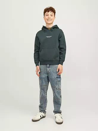 JACK & JONES | Jungen Kapuzensweater - Hoodie JORVESTERBRO | dunkelgrün