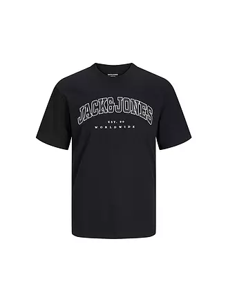 JACK & JONES | Jungen T-Shirt  JJECALEB VARSITY TEE | schwarz
