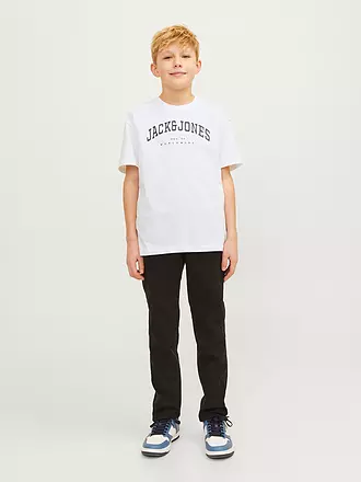 JACK & JONES | Jungen T-Shirt  JJECALEB VARSITY TEE | weiss