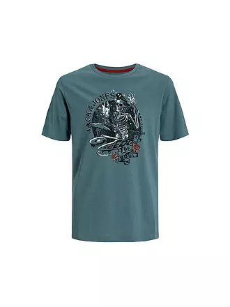 JACK & JONES | Jungen T-Shirt  JJSKULL ROCK TEE | blau