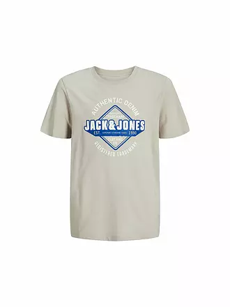 JACK & JONES | Jungen T-Shirt JJELOGO | beige