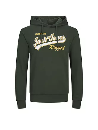 JACK & JONES | Kapuzensweater - Hoodie JJELOGO | dunkelgrün