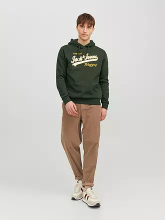 JACK & JONES | Kapuzensweater - Hoodie JJELOGO | dunkelgrün