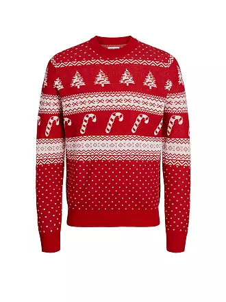 JACK & JONES | Pullover JJXMAS GABRIEL | dunkelgrün