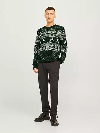 JACK & JONES | Pullover JJXMAS GABRIEL | dunkelrot