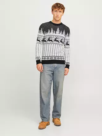 JACK & JONES | Pullover JJXMAS GABRIEL | dunkelrot