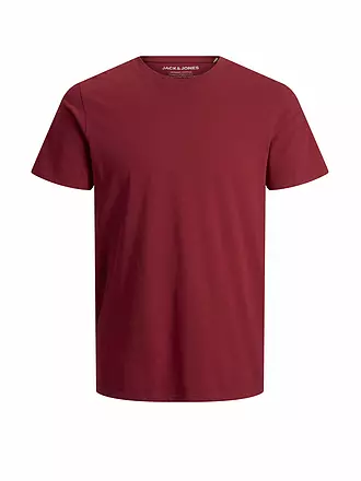 JACK & JONES | T-Shirt JJEORGANIC | dunkelrot