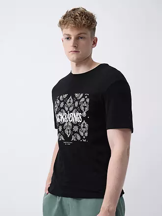 JACK & JONES | T-Shirt JJPAISLEY | schwarz