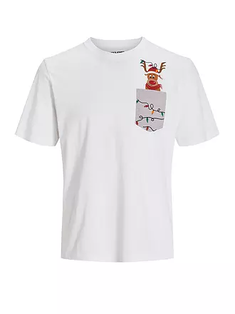 JACK & JONES | T-Shirt JJXMAS | weiss