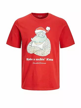 JACK & JONES | T-Shirt JJXMAS | dunkelblau