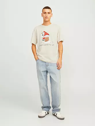 JACK & JONES | T-Shirt JJXMAS | dunkelblau