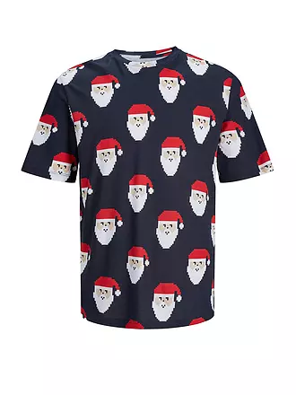 JACK & JONES | T-Shirt JORXMAS | dunkelblau