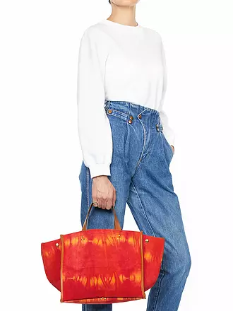 JEROME DREYFUSS | Ledertasche - Shopper LEON M | orange