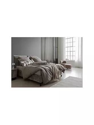 JOOP | Flanell Bettwäsche 70x90cm/140x200cm SOFT Stone | grau