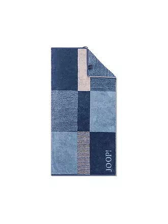 JOOP | Handtuch 50x100cm DIVIDED SQUARES  Stein | dunkelblau