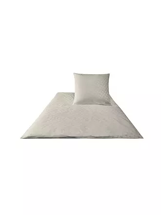 JOOP | Satin Bettwäsche Cornflower 70x90cm / 140x200cm Silber | beige