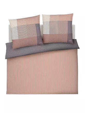 JOOP | Satin Bettwäsche DIVIDED 2x 70x90cm / 200x200cm Blush | hellgrün