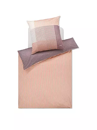 JOOP | Satin Bettwäsche DIVIDED 70x90cm / 140x200cm Stone | rosa