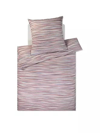 JOOP | Satin Bettwäsche VIVID 2x 70x90cm/200x200cm Blush | hellgrün