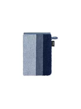 JOOP | Waschhandschuh VIBE STREIFEN 16x22cm Puder | blau