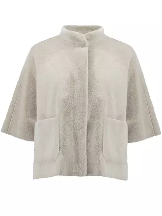 JOSEPH RIBKOFF | Jacke in Felloptik | creme